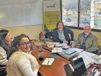 strategic planning meeting with the management of Fundación Construir in La Paz