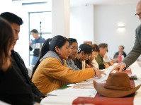 Training at Fundación Construir’s School of Electoral Education