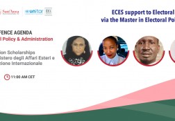 ECES support to Electoral Managment Bodies via the Master in Electoral Policy & Administration