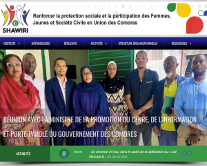 Le Projet « Renforcer la protection sociale et la participation des Femmes, Jeunes et Société Civile en Union des Comores (Shawiri)